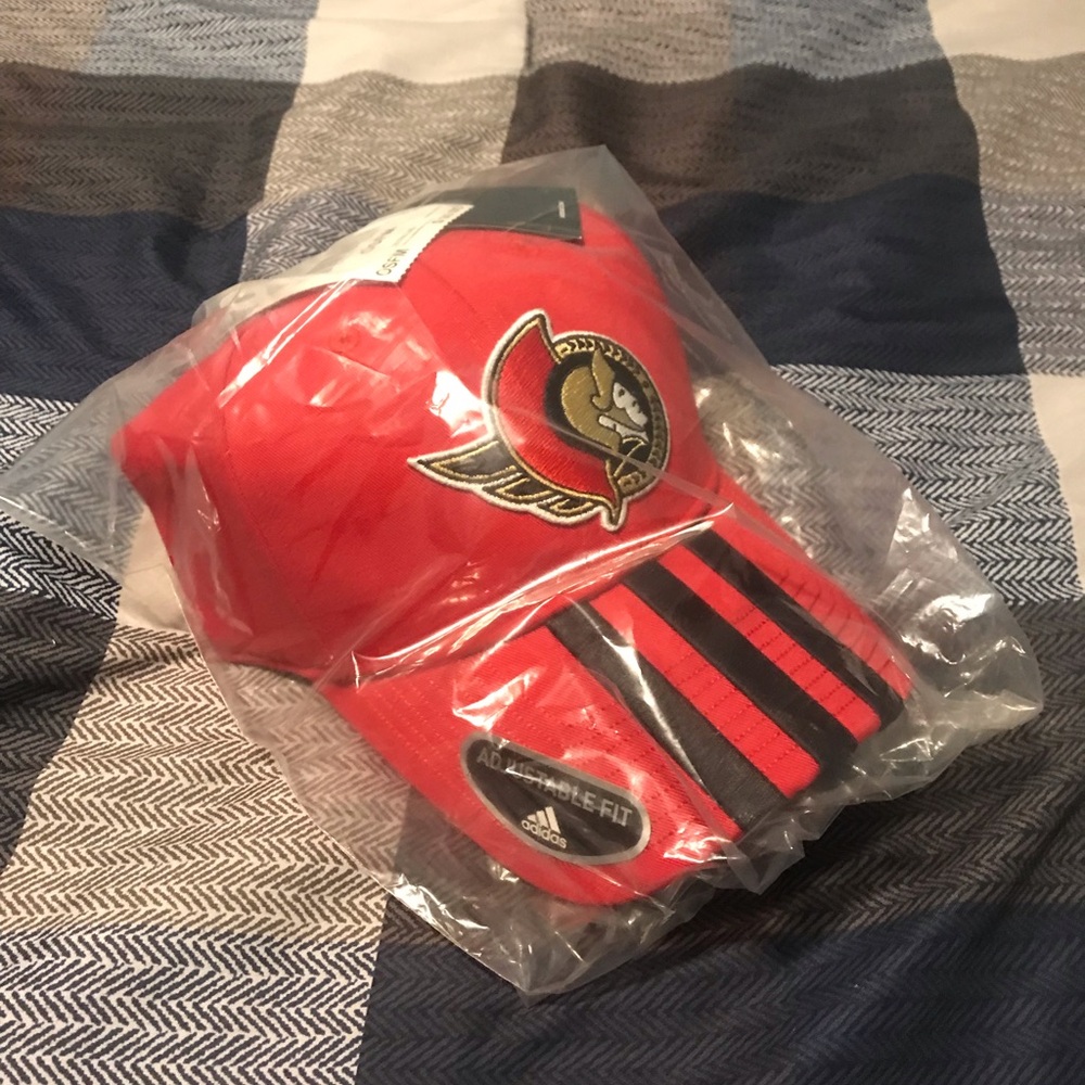 Ottawa Senators Red Adjustable Fit Velcro Cap by Adidas